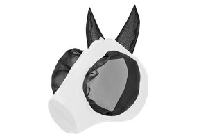 HV Polo Vliegenmasker Nena - Met Oren - Wit - Maat Pony