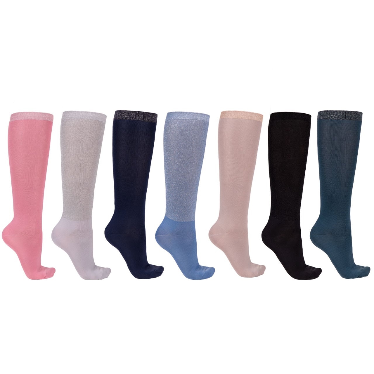 QHP Kniekous Week collection (set van 7) - Mix Kleuren