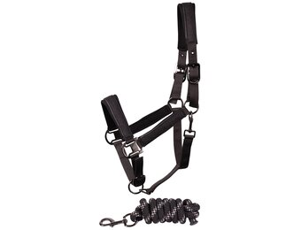 Harry's Horse Halsterset Denici Cavalli Shadow - Black Sand