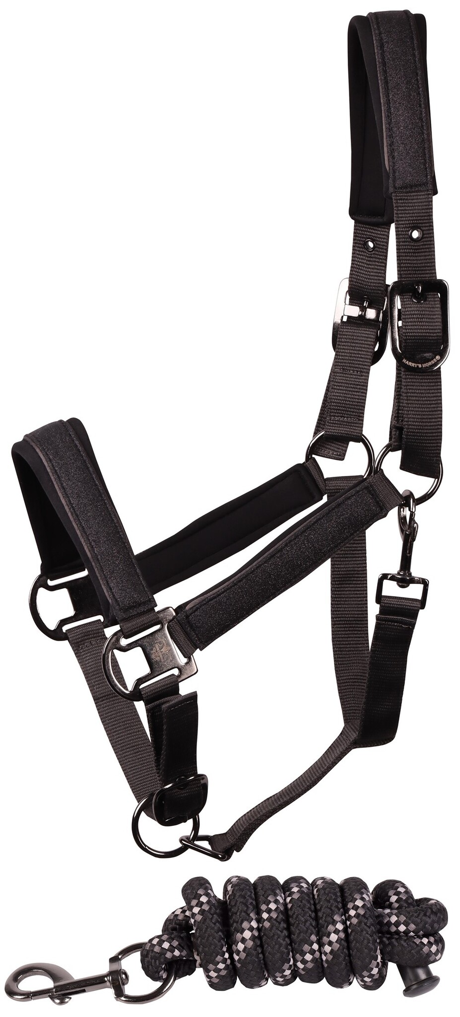 Harry's Horse Halsterset Denici Cavalli Shadow - Black Sand