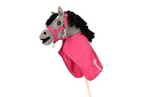 QHP Fleecedeken Hobby Horse - Fuchsia