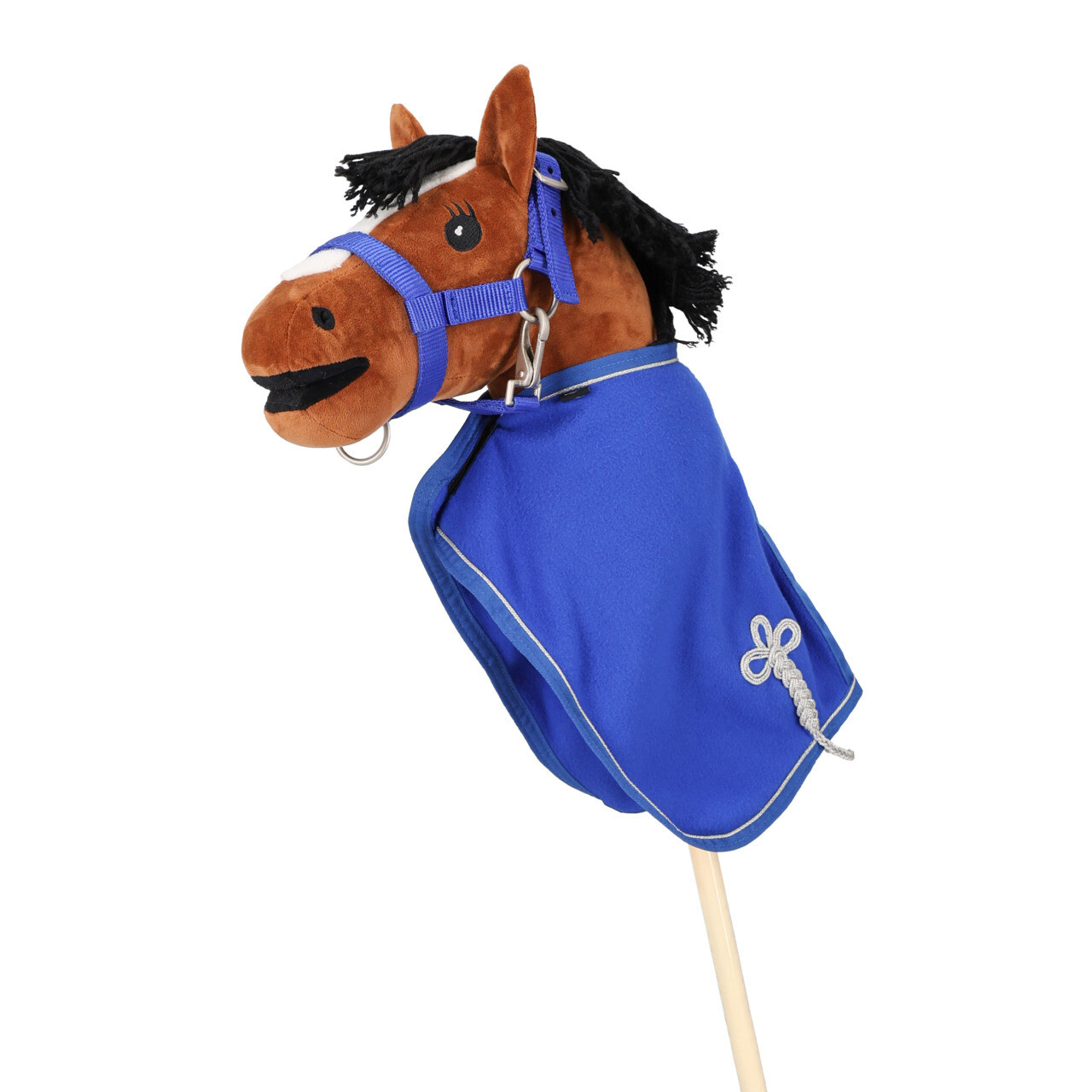 QHP Fleecedeken Hobby Horse - Kobalt Blauw