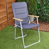 Duurzaam Bamboehout Opvouwbare Tuin- en Campingstoel – Set van 4