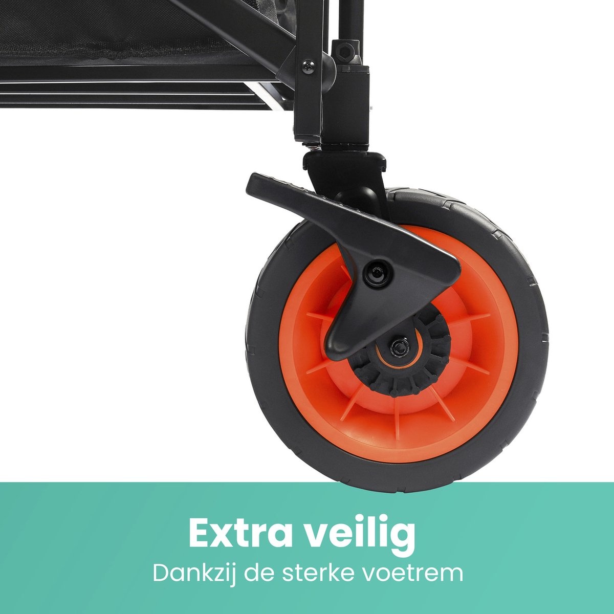 Excellent - Bolderkar XXL - Opvouwbaar - 100KG Draagkracht - 96L - Inklapbare Bolderwagen/Transportwagen - 2 Standen - Zwart