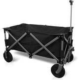 Opvouwbare Bolderkar XL – 80KG Draagkracht – 94L – Zwart – 2 Standen