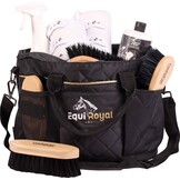 Cap & poetstas XXL gevuld - Inclusief Borstels - Zwart - Equiroyal editie - 6 Delig