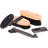 Cap & poetstas XXL gevuld - Inclusief Borstels - Zwart - Equiroyal editie - 6 Delig