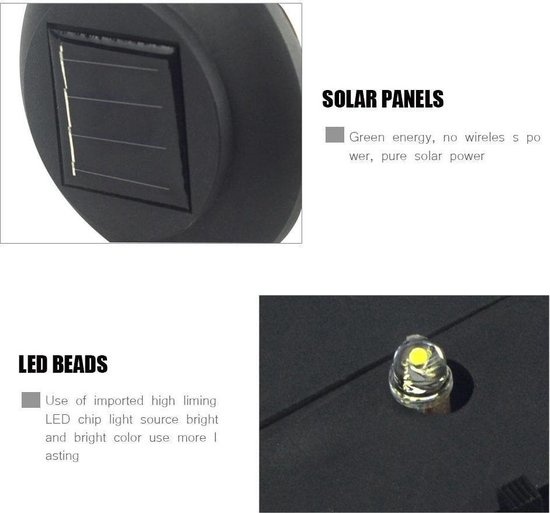 Solar bamboe fakkels met vlam effect - Milieu vriendelijk - 12 stuks - Zwart