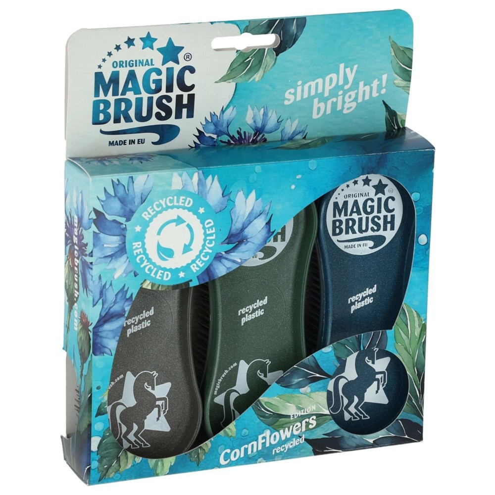 Harry's Horse Magic Brush 3 Pack - Corn-Flowers