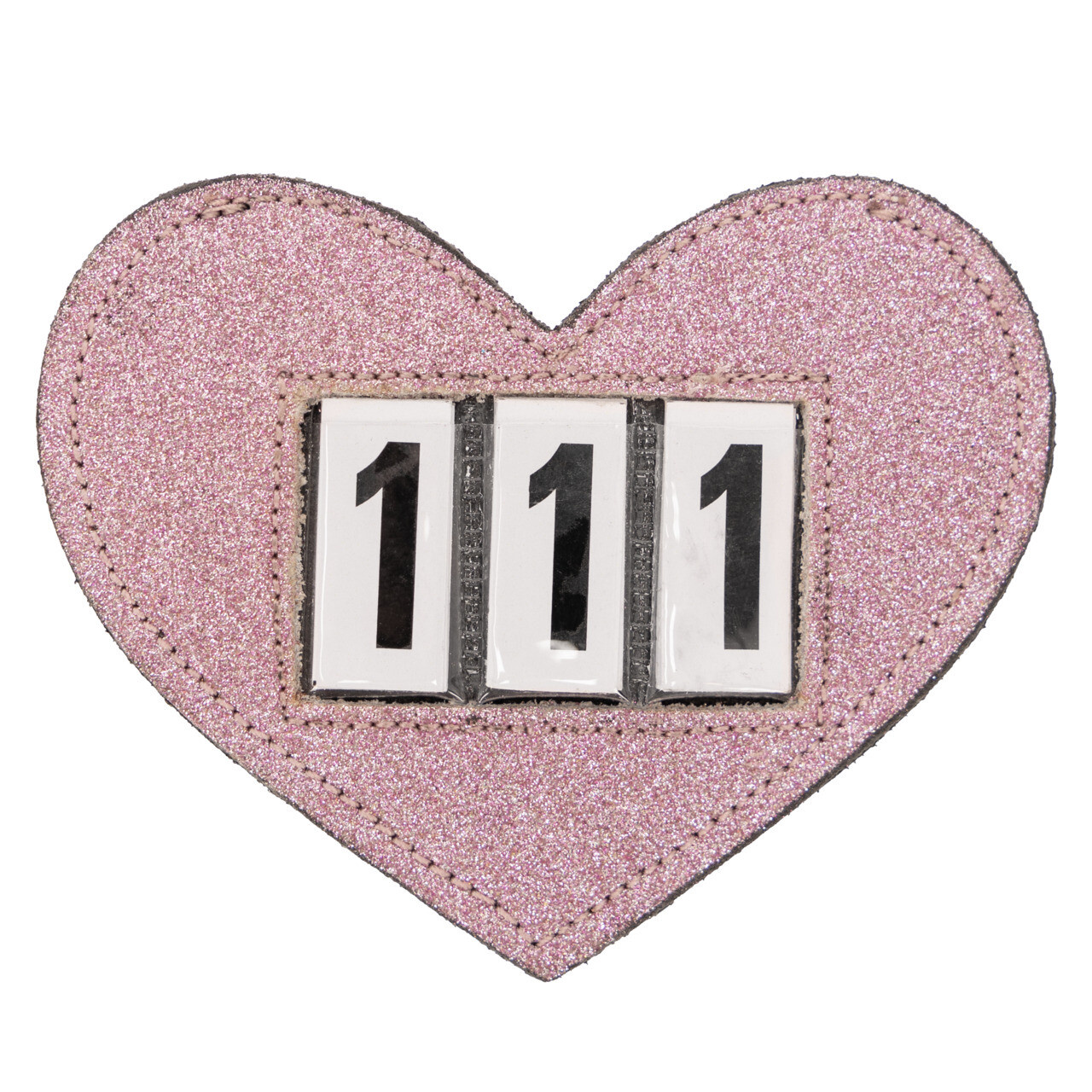QHP Nummerhouder Heart - Roze