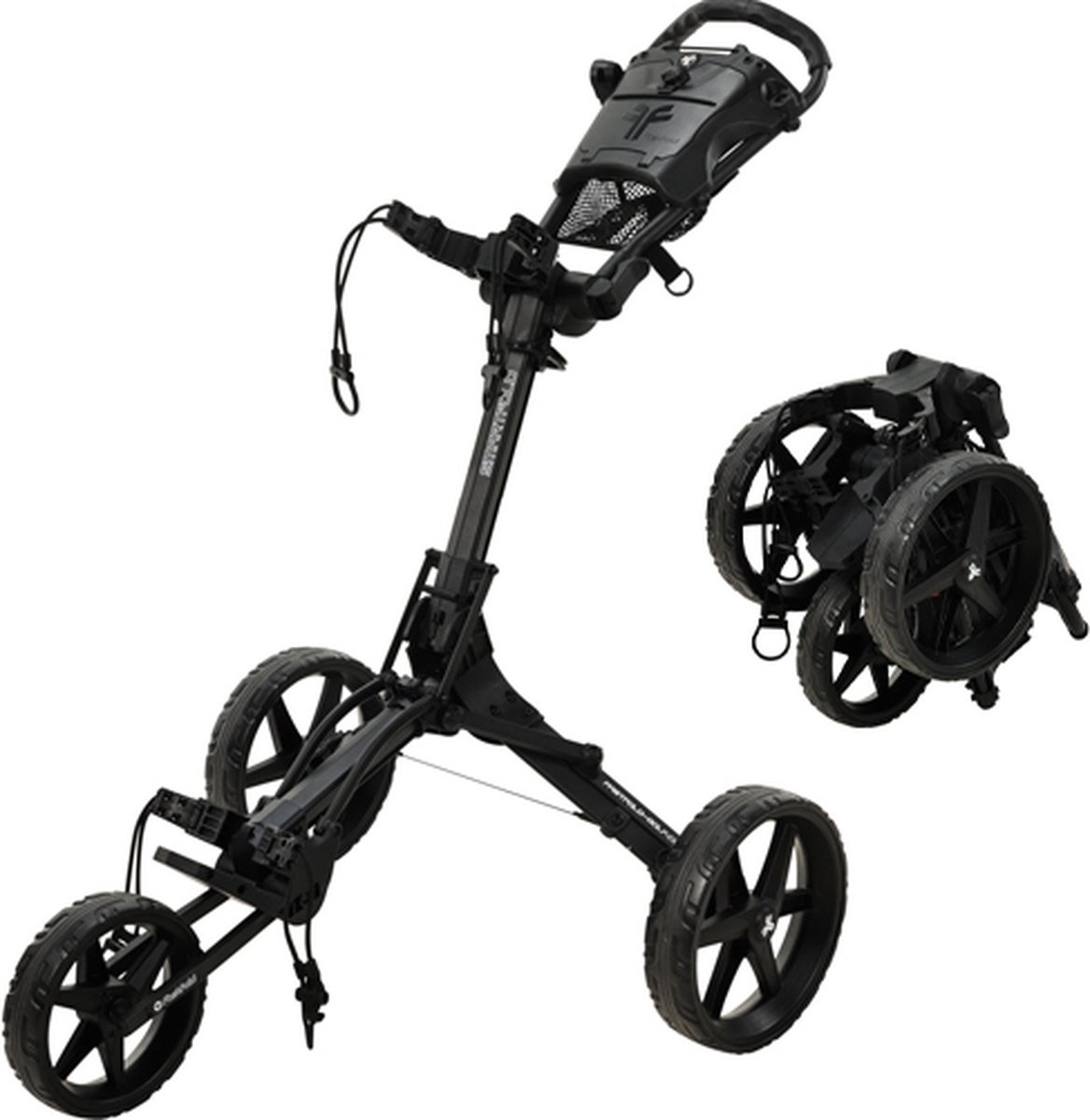 Fastfold Smart Golftrolley - Zwart - nieuw model 2025