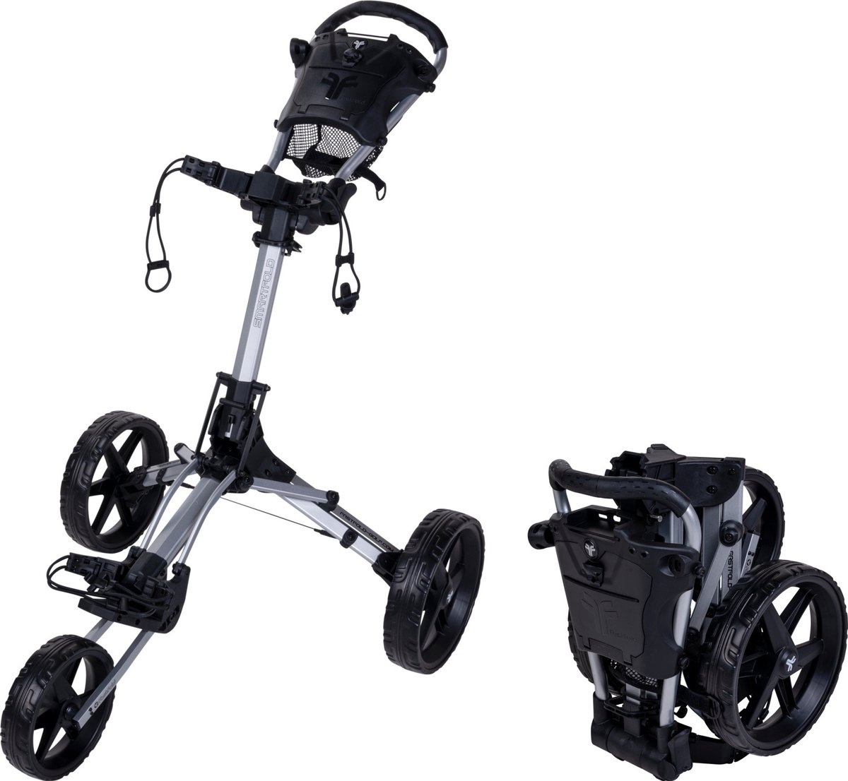 Fastfold Smart Golftrolley - Zilver - Model 2025