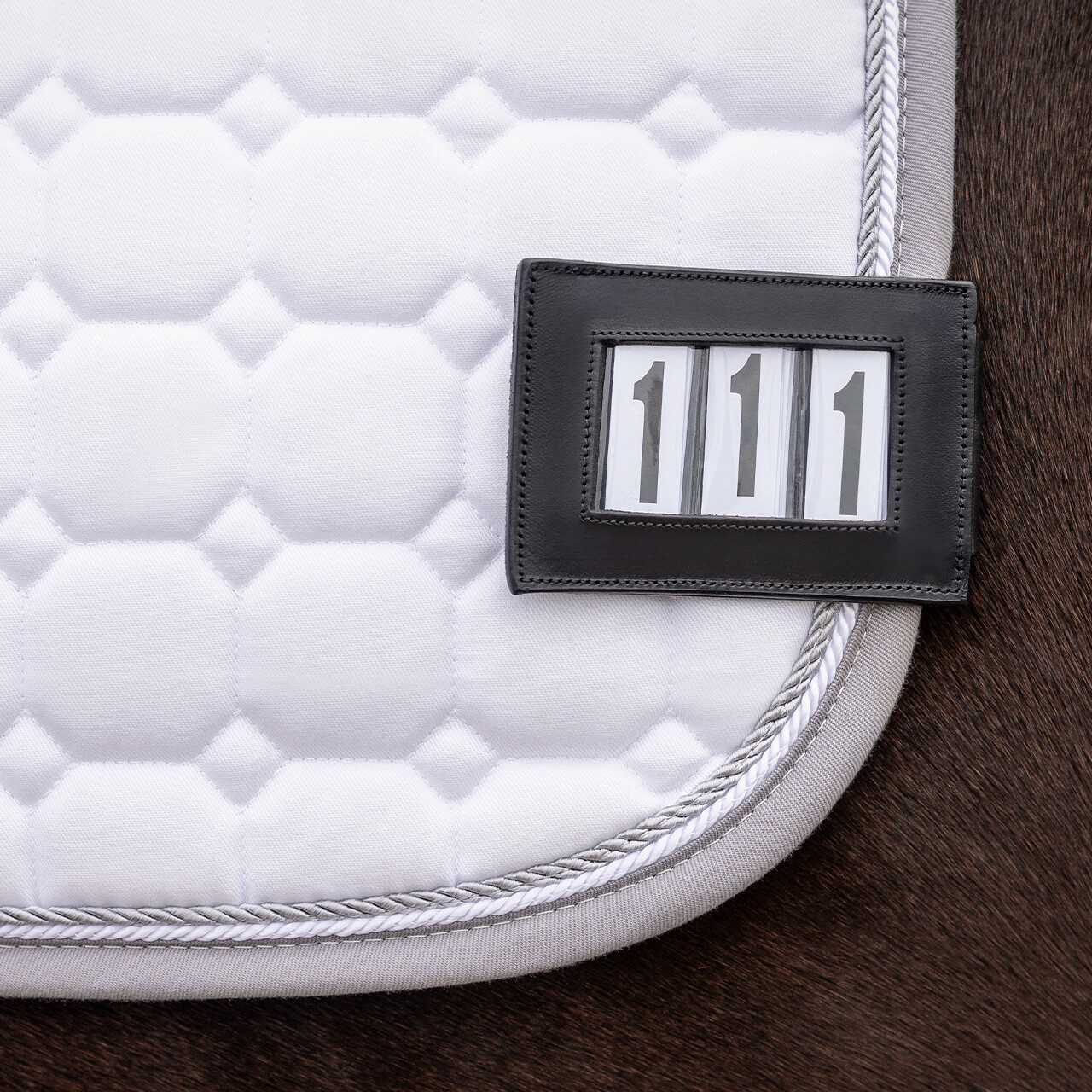 QHP Nummerhouder Clip - Zwart