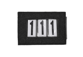 QHP Nummerhouder Clip Shine - Zwart