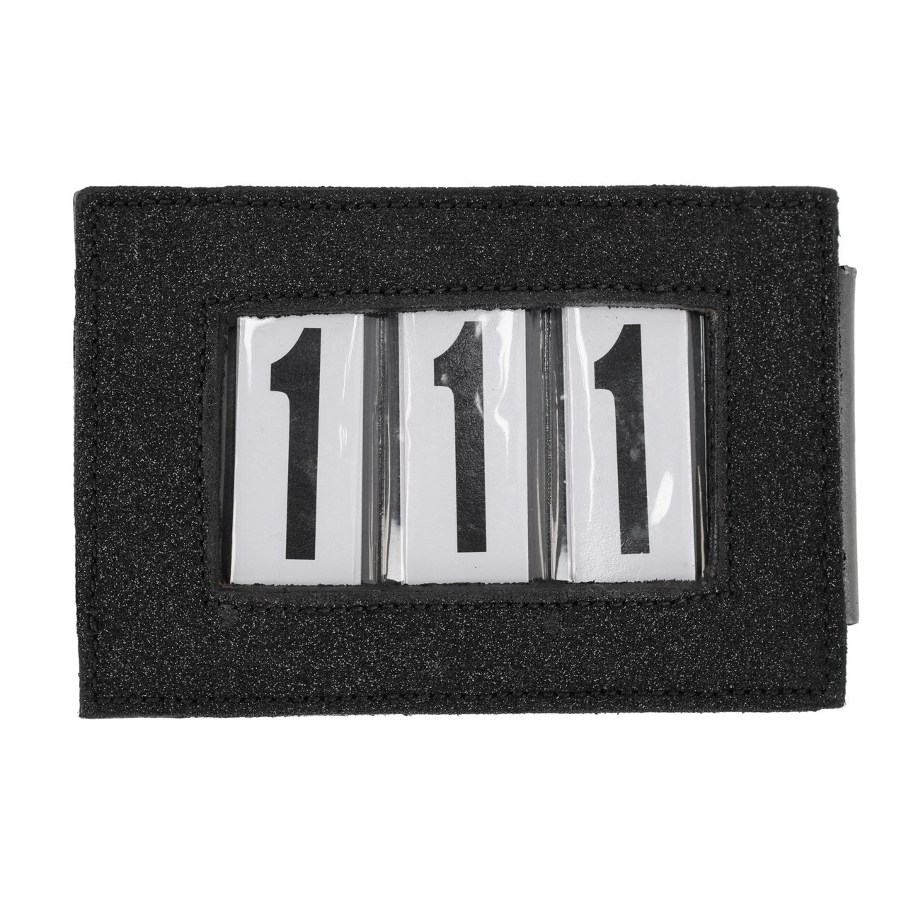 QHP Nummerhouder Clip Shine - Zwart