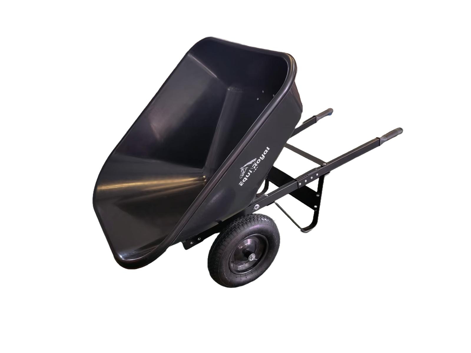 Equiroyal - Kruiwagen - Dubbele wielen - 220L inhoud - Met kiepfunctie - Extra stevig