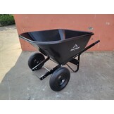 Equiroyal - Kruiwagen - Dubbele wielen - 220L inhoud - Met kiepfunctie - Extra stevig