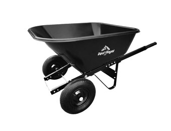 Equiroyal - Kruiwagen - Dubbele wielen - 220L inhoud - Met kiepfunctie - Extra stevig