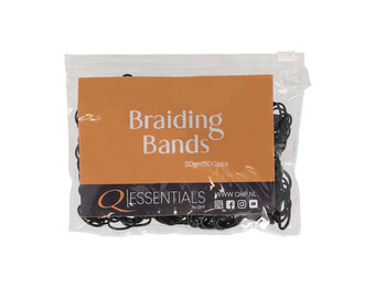 QHP Invlechtelastiekjes - Zwart