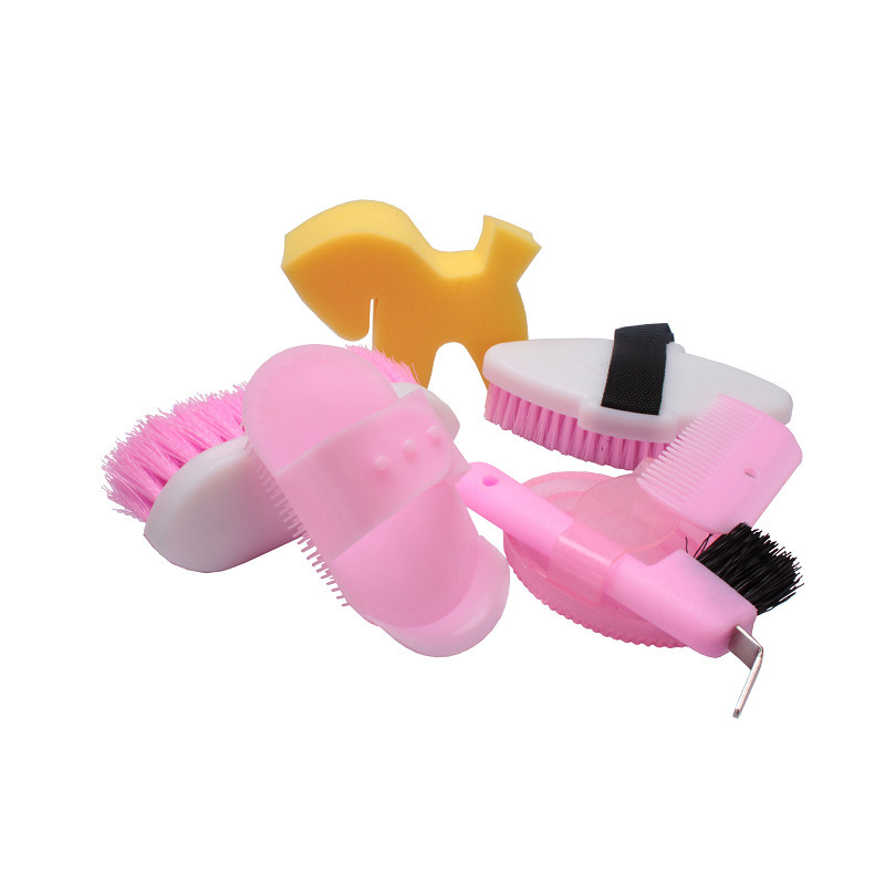 Red Horse Groomingkit 8 delig - Hot Pink