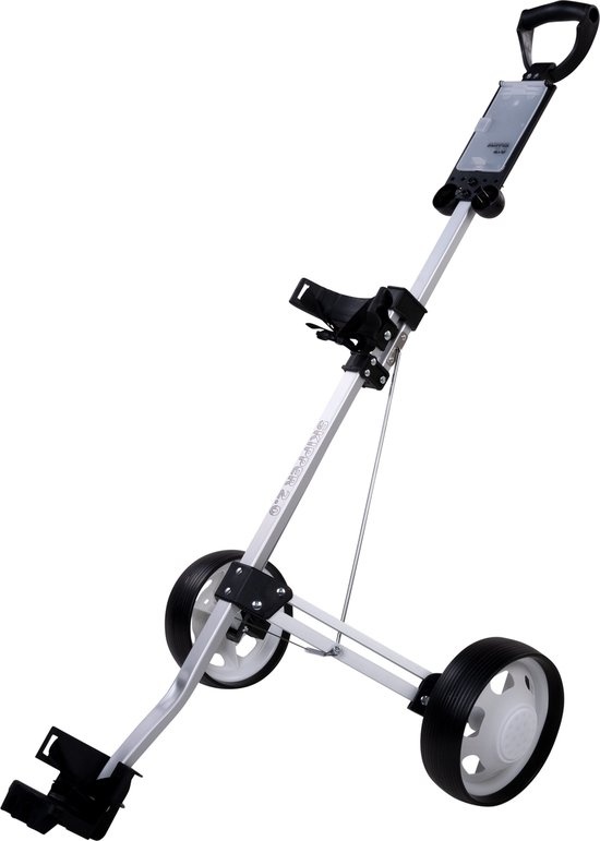 Skipper Golftrolley 2 wielen - Aluminium - Wit - Inklapbaar