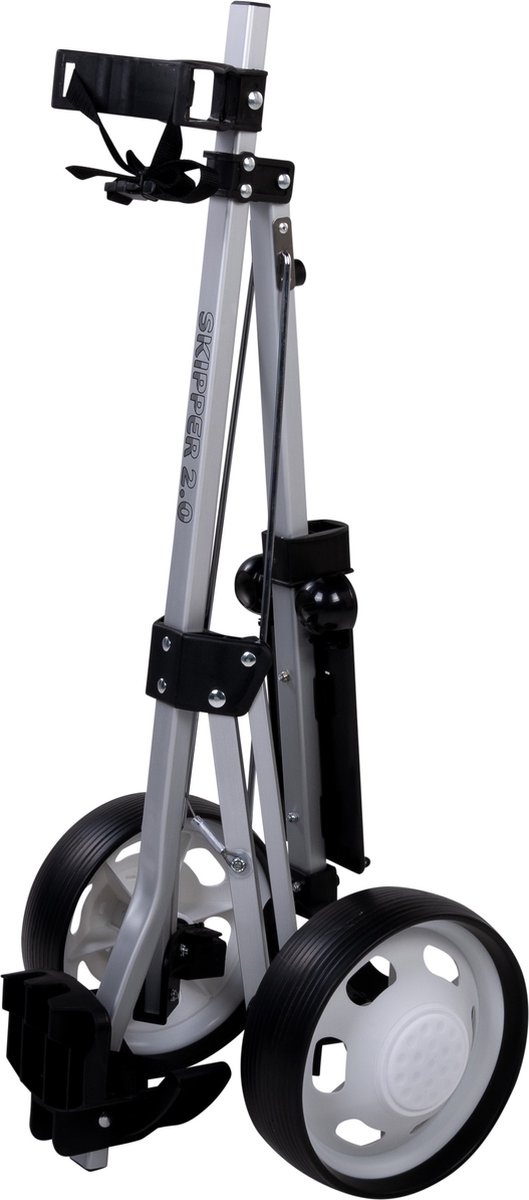 Skipper Golftrolley 2 wielen - Aluminium - Wit - Inklapbaar