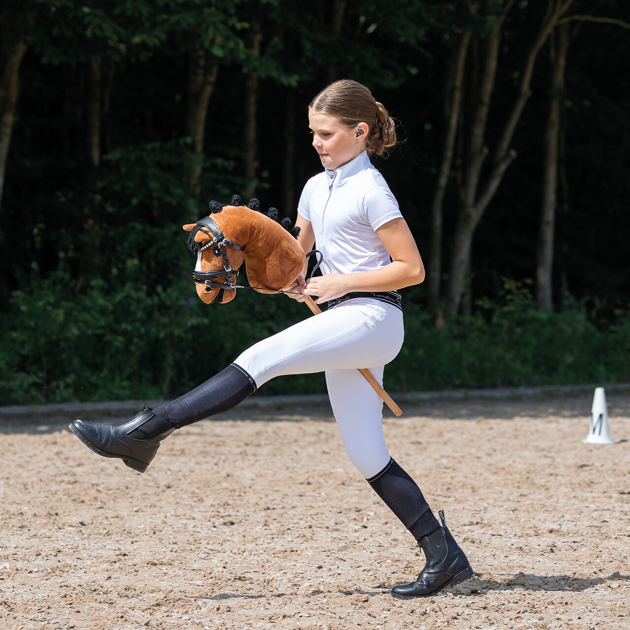 QHP Hoofdstel Sunset Hobby Horse - Zwart