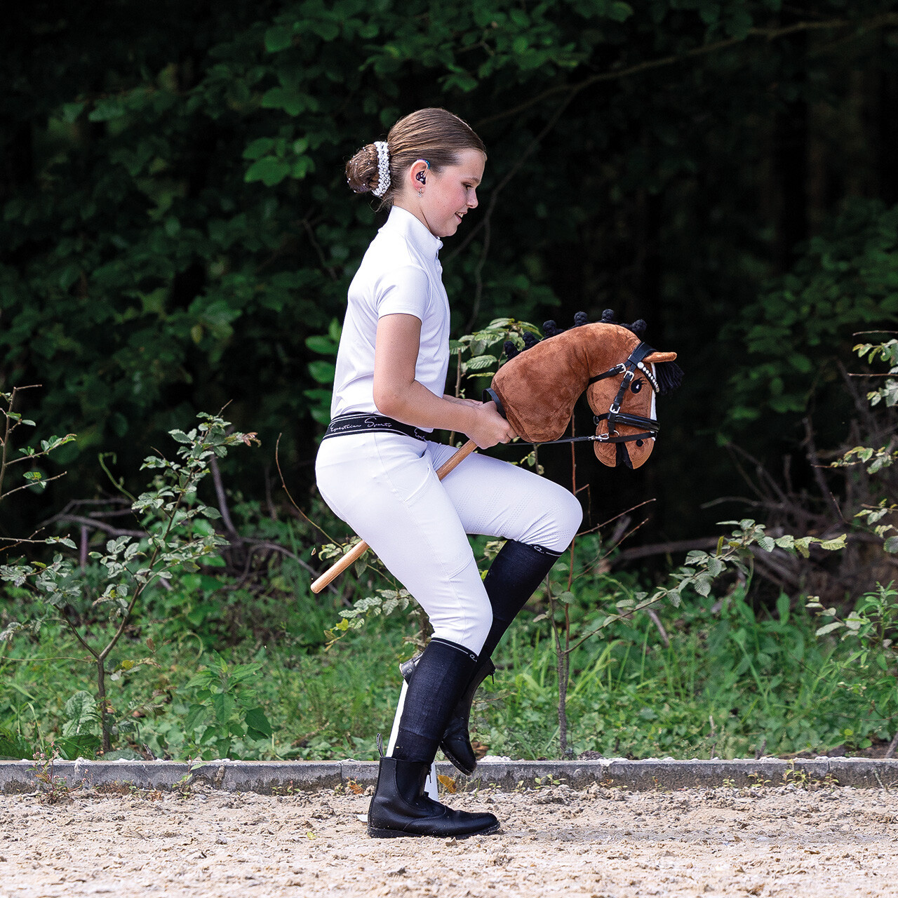 QHP Hoofdstel Sunset Hobby Horse - Zwart