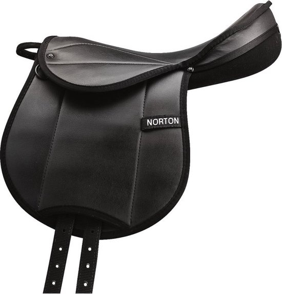 Norton Rexine Junior Educatief Zadel - One size - Zwart