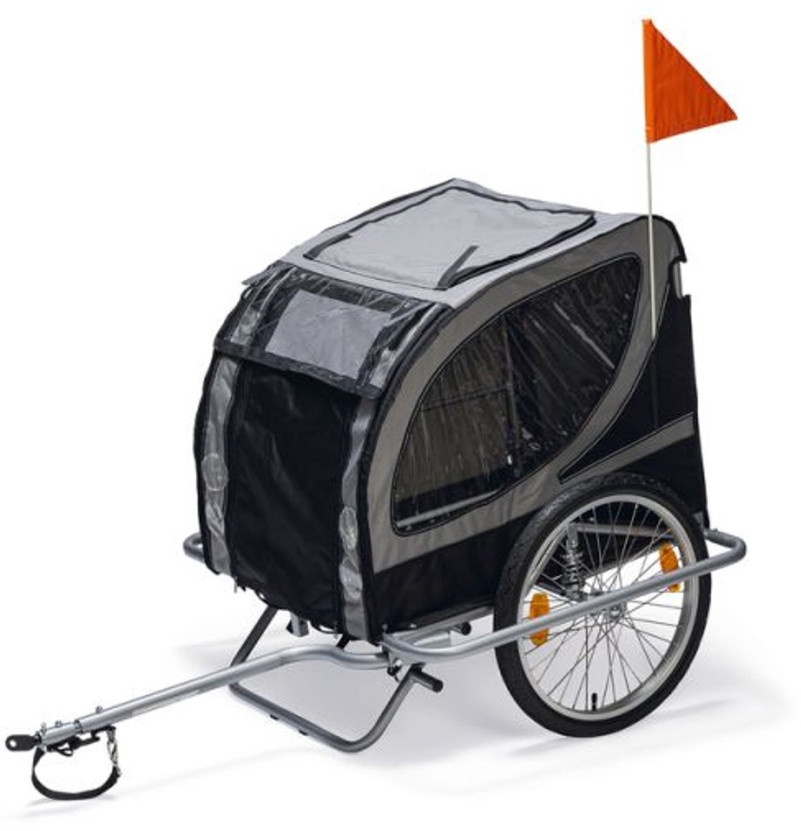 Karlie Doggy Liner Paris - Fietskar Hond - Zwart grijs - 148x90x88 cm