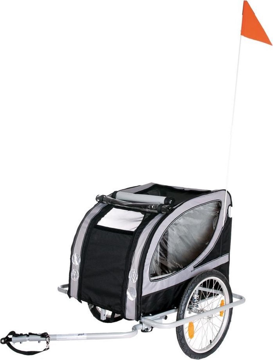Karlie Doggy Liner Paris - Fietskar Hond - Zwart grijs - 148x90x88 cm