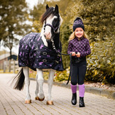 QHP Kniekous Lize (set van 2) - Zwart / Violet