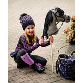 QHP Kniekous Lize (set van 2) - Zwart / Violet