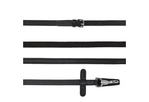 QHP Teugel eenzijdig anti-slip met clip - Zwart