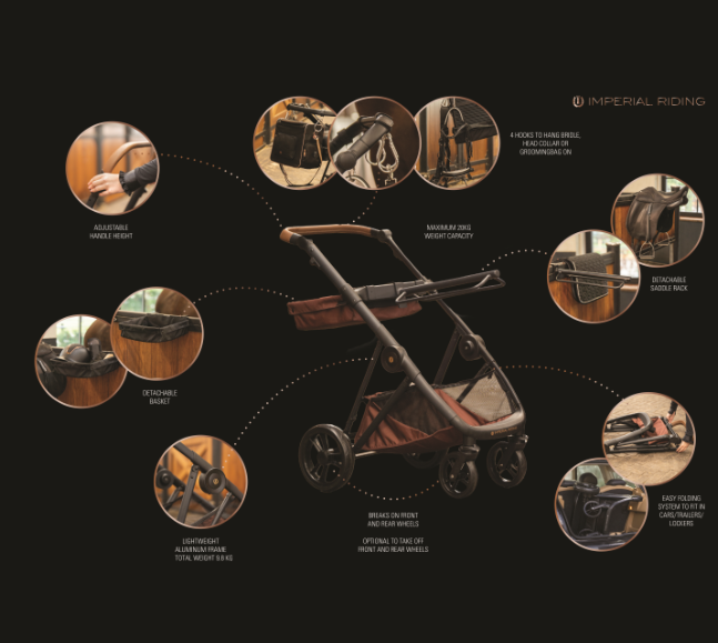 Imperial Riding Zadelkar - Carry Light - Gun Metal Metallic
