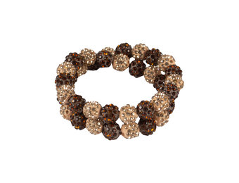 Horka Haar Knotband Delicate - Bruin - Rose