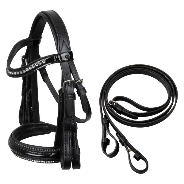 Imperial Riding Hobby Horse Stang & Trens hoofdstel Grand Prix - Zwart