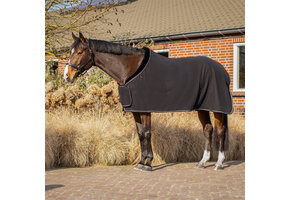 QHP Fleecedeken Salerno - Zwart
