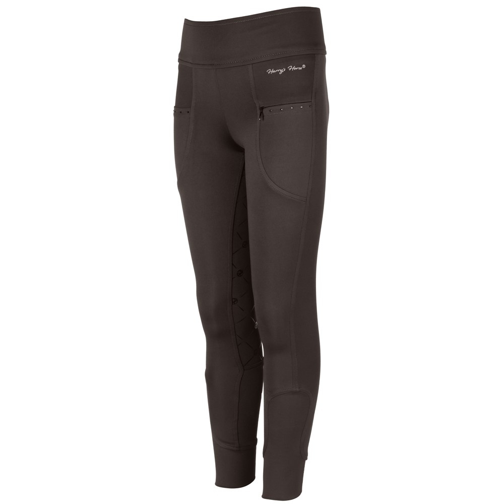 Harry's Horse Rijbroek Equitights Rookie Full Grip - Bruin