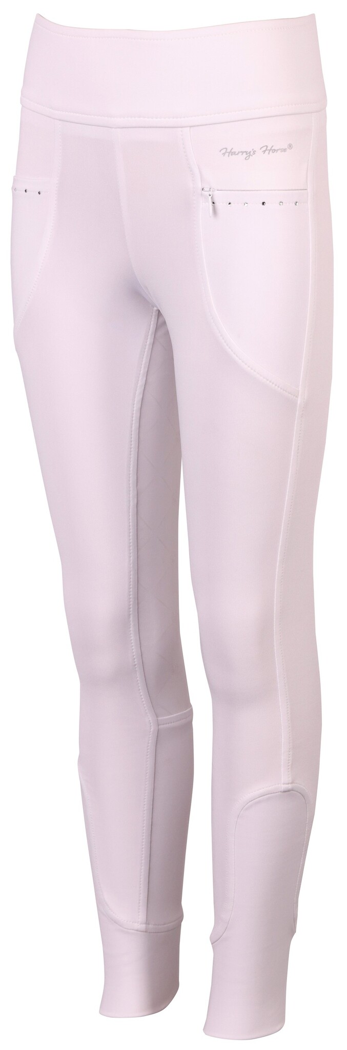 Harry's Horse Rijbroek Equitights Rookie Full Grip - Wit