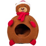 Pets Collection Kerstbeer Katten & Hondenmand - Bruin