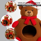 Pets Collection Kerstbeer Katten & Hondenmand - Bruin