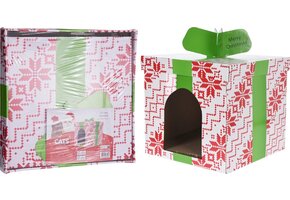Relaxpets - Kattenhuis - Kerst - Karton - Uniek model - Trend 2025