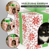 Relaxpets - Kattenhuis - Kerst - Karton - Uniek model - Trend 2025
