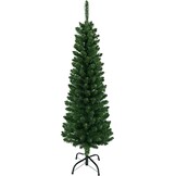 Smalle Kunstkerstboom - Smalle Kerstboom - Smal Model - 180 cm - PVC Potloodmodel - Metalen Standaard