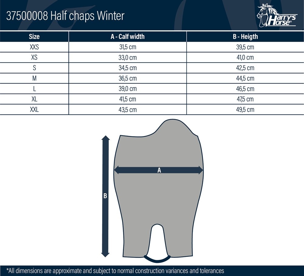 Harry's Horse Chaps Winter - Zwart