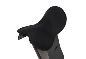 QHP Zadelzitting Overtrek Memory Foam - Zwart