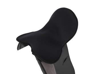 QHP Zadelzitting Overtrek Memory Foam - Zwart