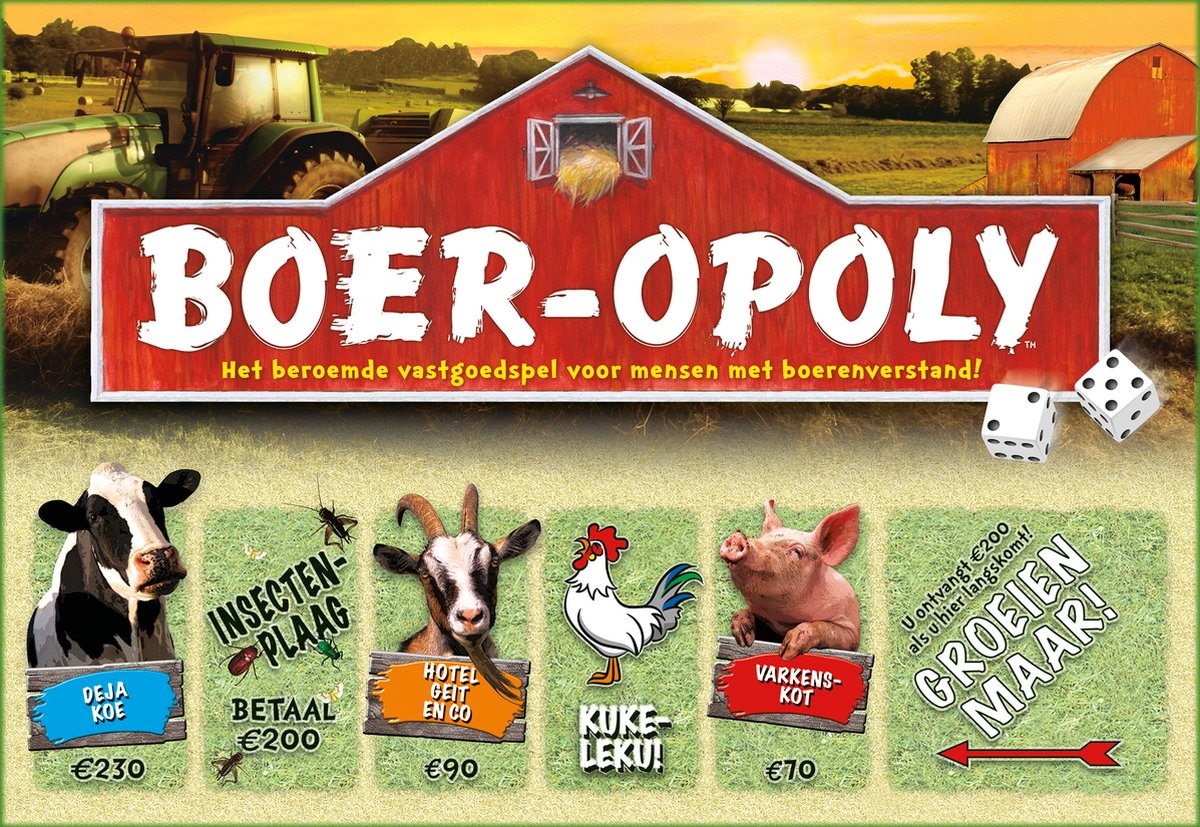 Boer-Opoly – Hilarisch Nederlandstalig Vastgoedspel