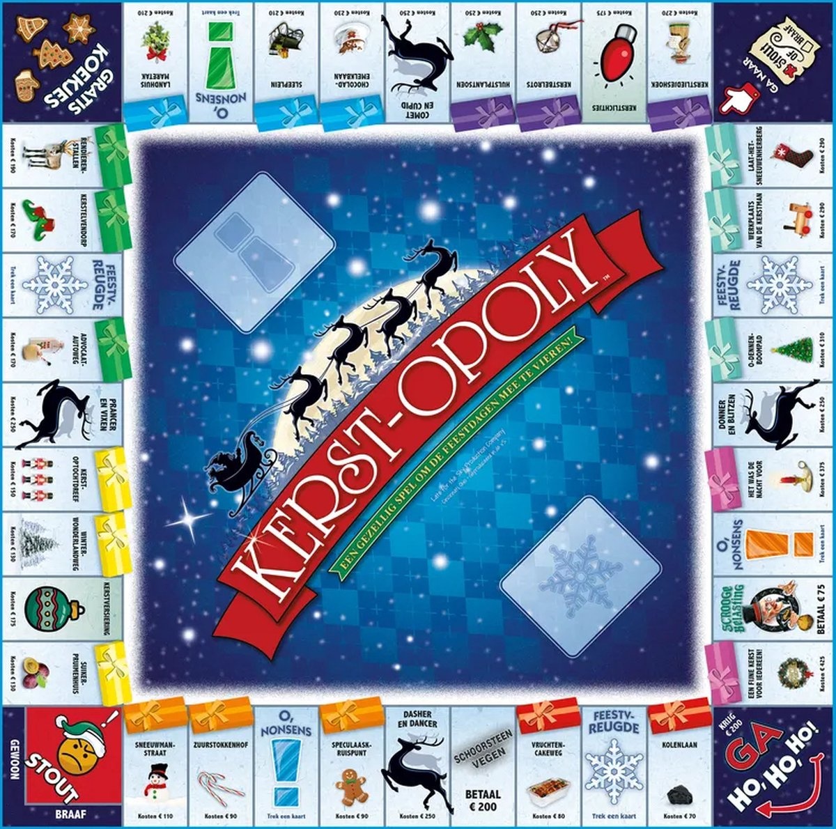 Kerst Opoly - Bordspel